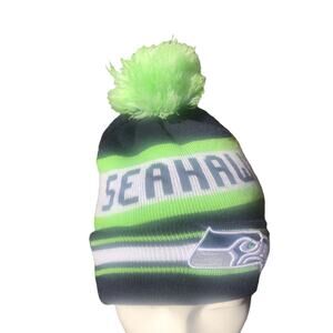 NFL New Era Seattle Seahawks Green Blue Acrylic Beanie Hat One Size